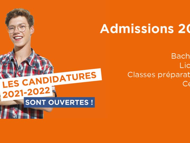 Admission 2021 : les candidatures sont ouvertes !