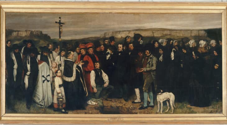 Mathias Benture et Mathis Veyrat présentent Un enterrement à Ornant de Gustave Courbet