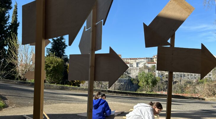 Collaboration entre les étudiants de prépa architecture et Exalt Festival