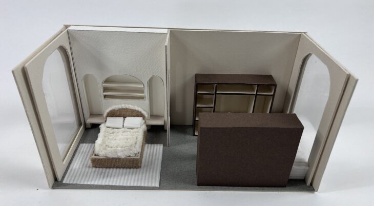 Agencement d’un pavillon brutaliste